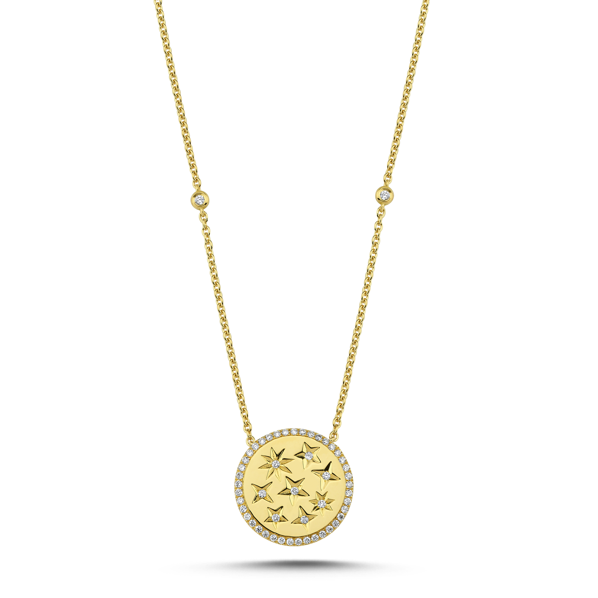 GOLDEN HOUR PENDANT WITH PAVE